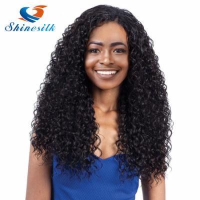 Wonderful Women Glueless Pre Plucked Lace Front Human Hair Wigs Brazilian Deep Wave Wig with Baby Hair Non Remy No Shedding