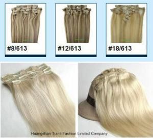 New Straight 8PCS Clip in Extension Human Remy Hair