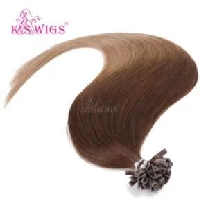 K. S Wigs Top Grade U Tip/ Nail Hair Keratin Hair Indian Remy Hair Human Hair Extension