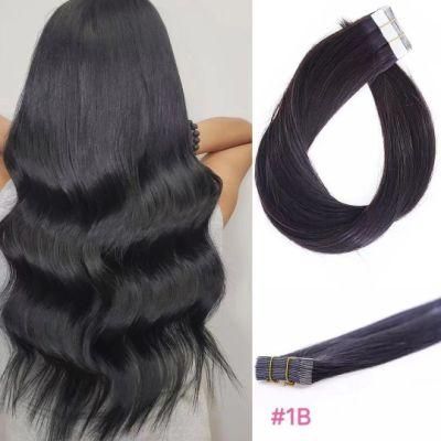 European Virgin Cuticle Hair Balayage Russian Remy Human Tape Hair Extensions