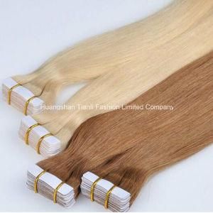 613# Blonde PU Tape Skin Weft Hair Extension 2.2g Intact Human Hair