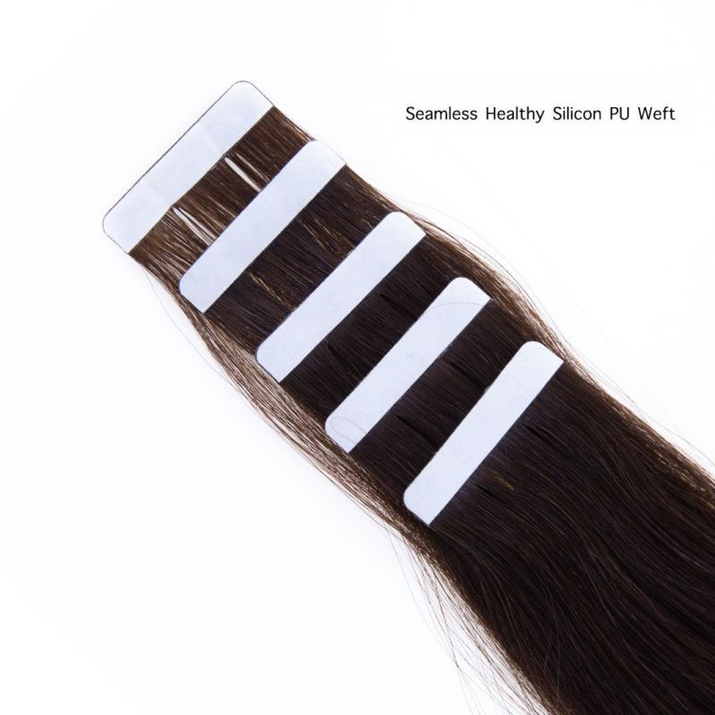 Hair for Woman Tape in Extensions Skin Weft Adhesive Tape in Human Hair Extensions Invisible Non-Remy Straight Blonde Brown Black 20PC