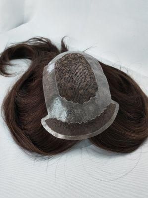 2022 Most Natural Fine Welded Mono Human Remy Hair Men&prime; S Human Hair Wig