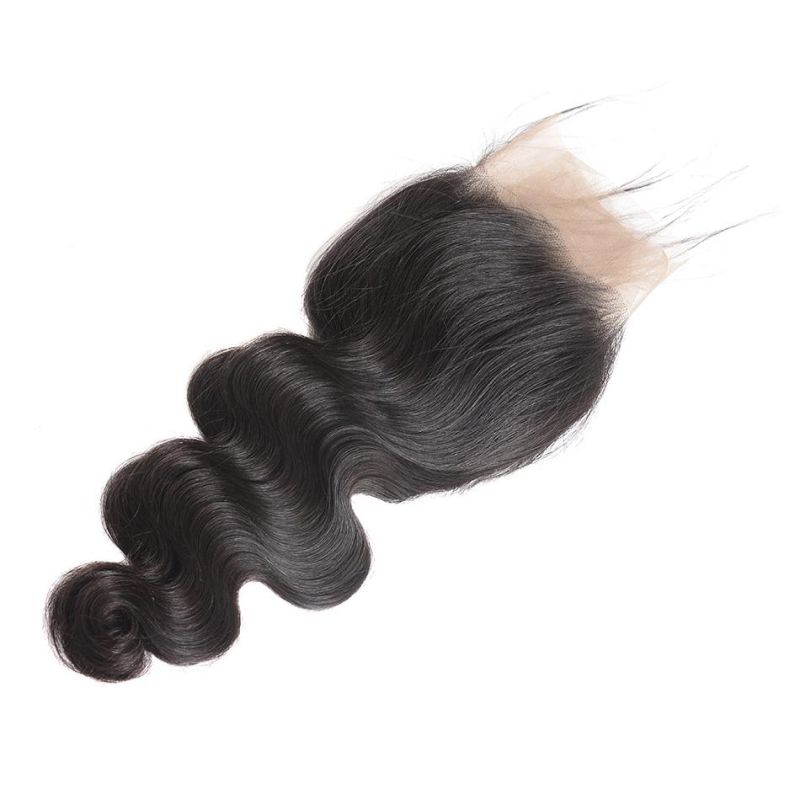 Lace Closure 100% North Korea Human Hair Transparent Lace Closure, HD Lace Closure Frontal