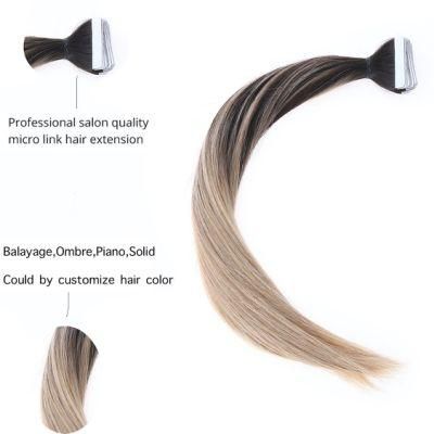 Skin Weft Adhesive Red Tape Human Extensions Invisible Virgin Remy 50g Natural Hair