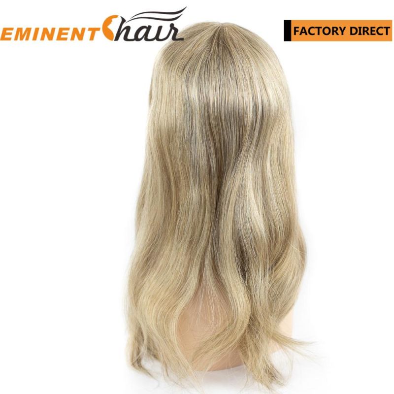 Factory Direct Natural Effect European Hair Skin Women Toupee