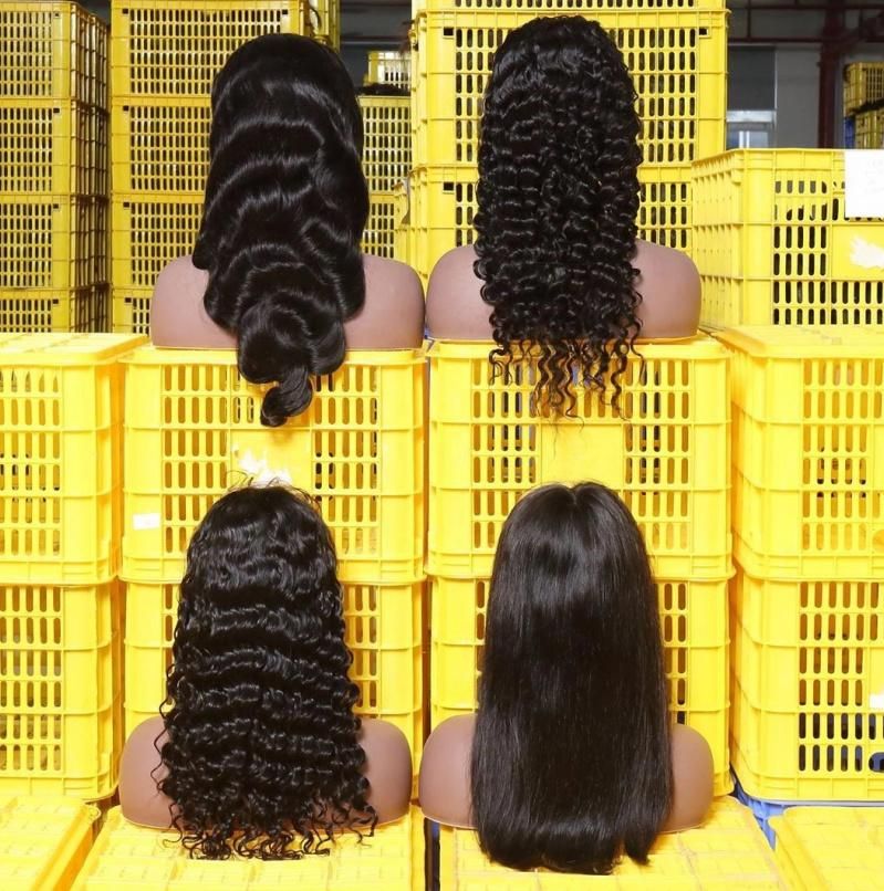 Glueless Front Full Lace Wig Wholesale Virgin 100% Cheap Short Brazilian HD Natural Full Lace Human Hair Wig for Black Women