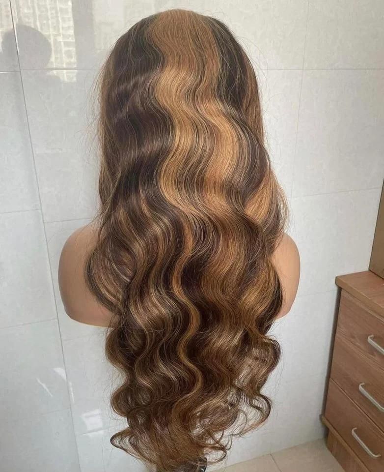 Natural Black Color Brazilian Virgin Hair 180% Density 13X4 13X6 HD Lace Frontal Human Hair Wig