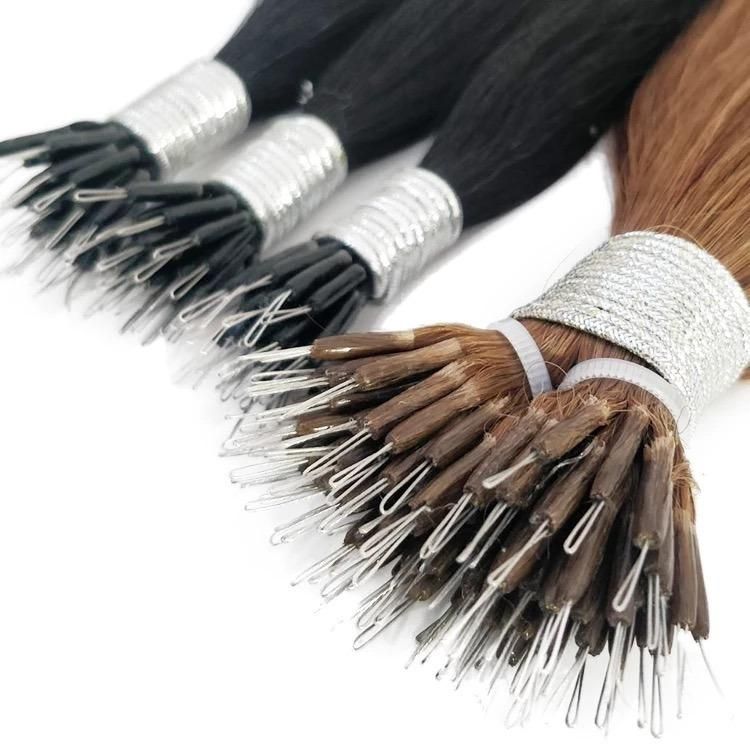 Micro Ring Hair Extensions 1g/Stand 50strands Nonremy Blonde Brown Micro Bead Loop Human Hair 14 18 20 24 Inch