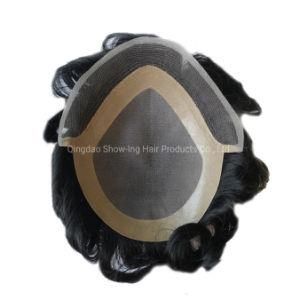 Durable Natural Indian Hair Fine Mono Toupee