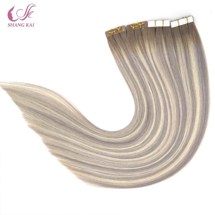 Ombre Color Double Drawn Factory Price Tape in Hair Extension