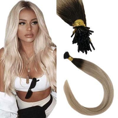 Blonde Hair Extensions I Tip Human Hair Extensions 18 Inch Balayage Blonde Fusion Blonde Hair Extensions I Tip 50g