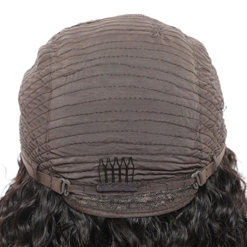 Curly Human Hair Wigs with Bangs Full Machine Made Wigs