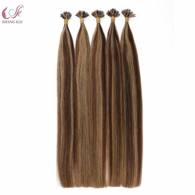 Best Quality 100% Virgin Remy Hair Full Cuticle Russian Hair U Tip Keratin Piano Color Human Hair Extension