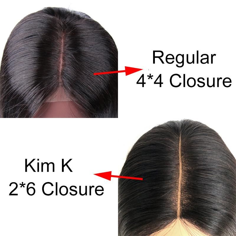 Aliexpress 100% Brazilian Human Hair Straight 8-20 Inch 2*6 Lace Closure Natural Color Remy Hair Weaving 3PC/Lot Free Shipping