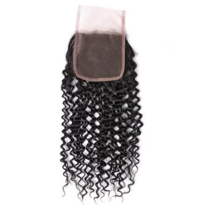 Wholesale Price Unprocessed Brazilian Virgin Human Hair Deep Curly Remy Hair Bundles with Closure