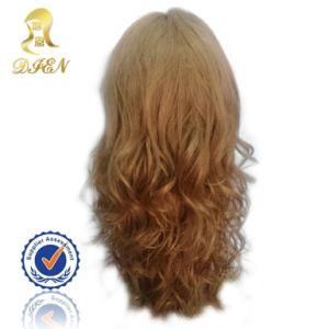 100% Brazilian Virgin Remy Hair Full Lace Wig Curly Wave Brown Color 20 Inch