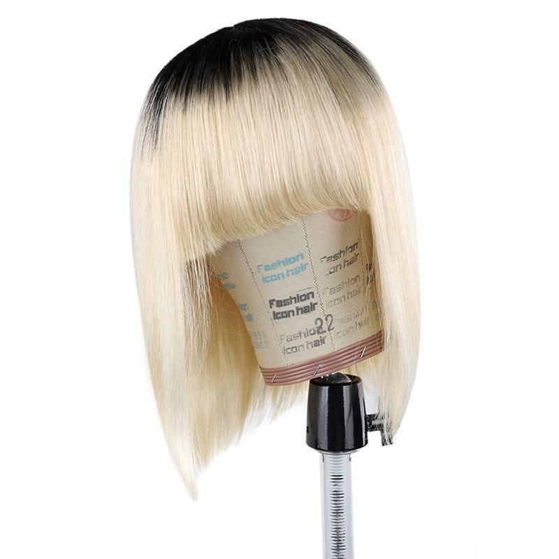 Large Stock Wholesale Human Hair Bob Wigs with Fringe