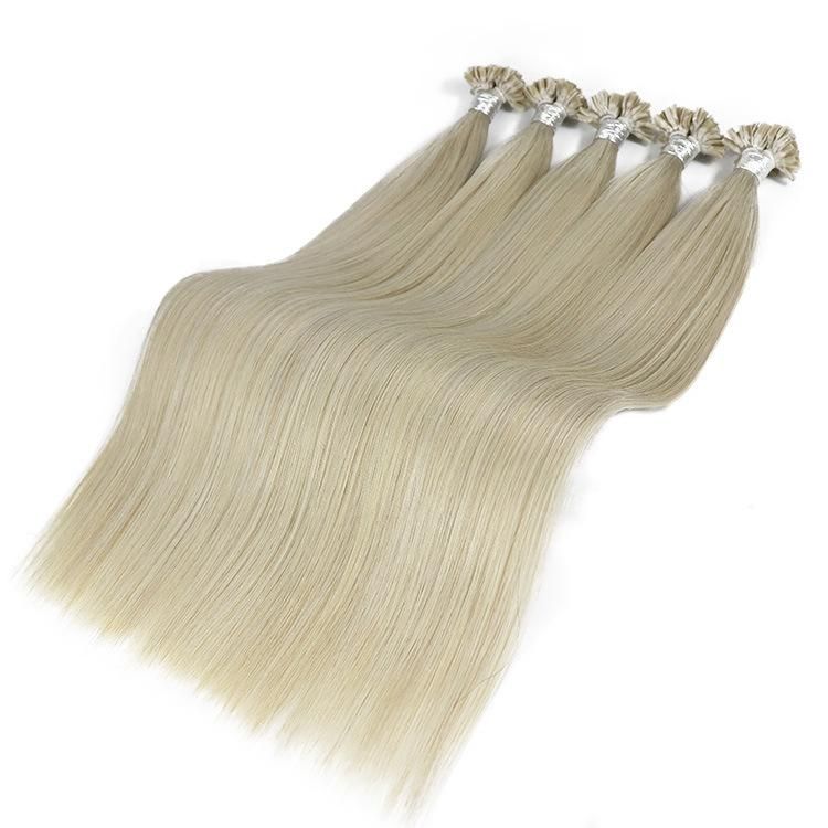 12A Human Hair Straight 100% Human U Tip Hair Extensions #60A