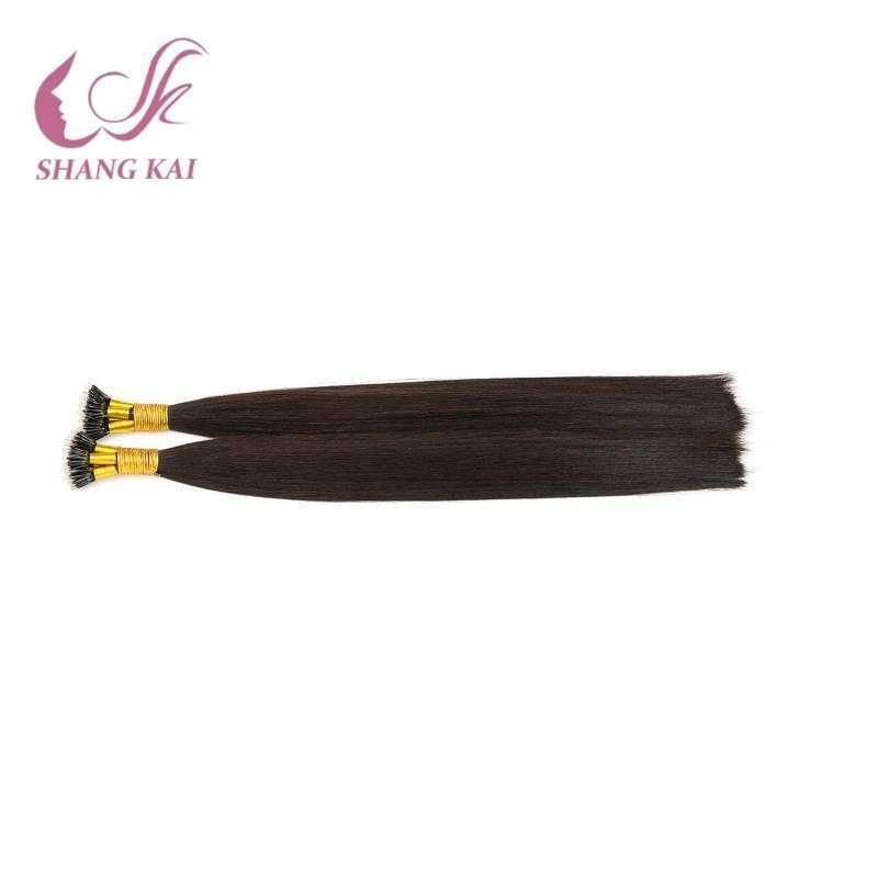 Silky Straight Brazilian Virgin Black Color Nano Ring Hair Extension