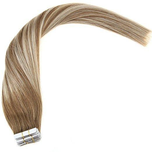 100% Virgin Hair Tape in Human Hair Extensions (AV-TP14-6/60)