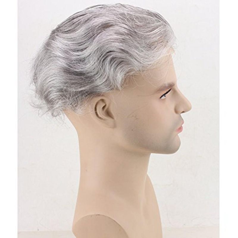 Kbeth Human Hair Wigs for Men Confidence Touppes Eversilky Durable Hair Replacement Fine Mono Center Skin Front and Back Handsame Mens Toupee Natural Hair Wigs