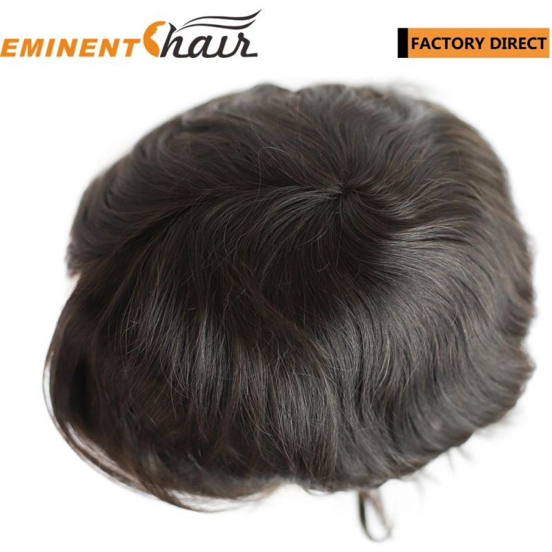 Instant Delivery Stock Lace Front Men′s Toupee Human Hair