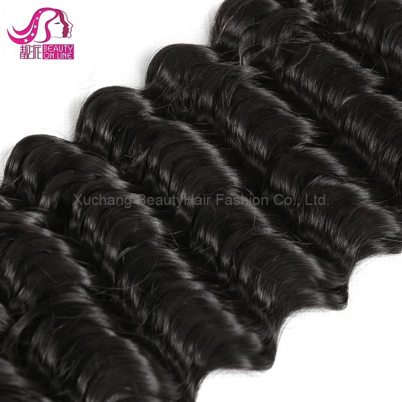 100% Mink Brazilian Deep Wave Hair Piece Virgin Hair Bundles
