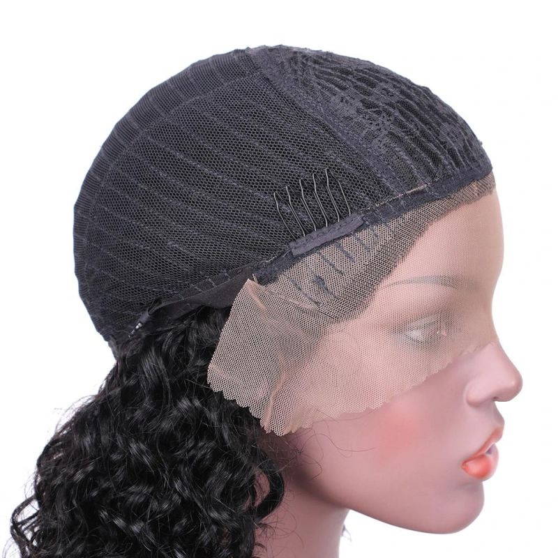 Jerry Curly Lace Front Human Hair Wigs with Baby Hair Brazilian Remy Hair Swiss Lace Front Wig Short Curly Bob Wigs