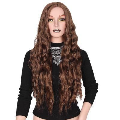 24 Inch Natural Synthetic Long Kinly Curly Ombre Cosplay Wig for Black Women