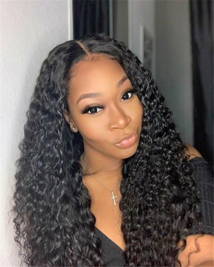 Unprocessed Virgin Hair Wig HD Lace Front 13X6 Curly Human Hair Wig