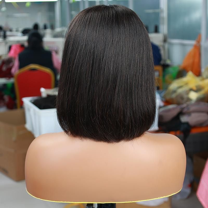 8-16′′ Lace Front Bob Wig Virgin Human Hair Bob Wig Brazilian Cuticle Aligned HD Lace Closure Frontal Human Hair Wigs
