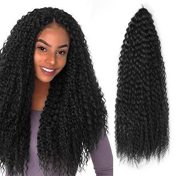18" Crochet Braids Hair Afro Kinky Curly Synthetic Braiding Hair Extensions