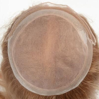 Mono with PU Gauze Around and French Lace Front Women&rsquor; S Hair Replacement