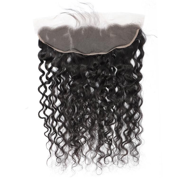 Kbeth Drop Shipping Silk Base 13*4 Lace Frontal Closure with Bundle Virgin Brazilian Human Hair Kinky Curly Lace Frontal Closure Hair