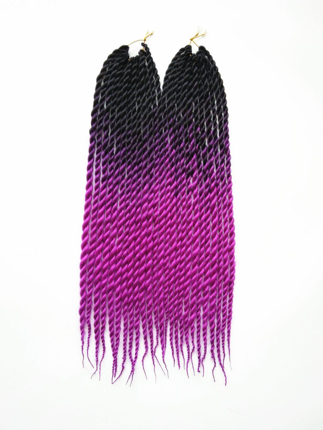 30 Strands/Piece Synthetic Hair Kanekalon Twist Braiding Hair Extensions 26" Flame Resistant Crochet Hair Braids