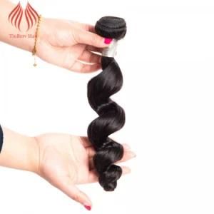 Tinberv Brazilian Loose Wave 1PC Natural Color Virgin Hair Bundles 100% Human Hair Weaving