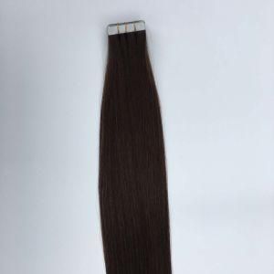 4# Straight Us PU Tape Skin Weft Brazilian Virgin Remy Human Hair Extensions