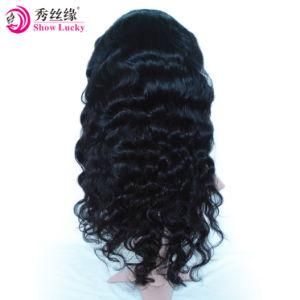 Overnight Delivery Glueless Full Lace Wig 100% Mongolian Human Hair Extension Natural Black Color
