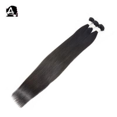 Angelbella Hotsales Long Hair Weaving 1b# Silky Straight Virgin Human Hair Bundles