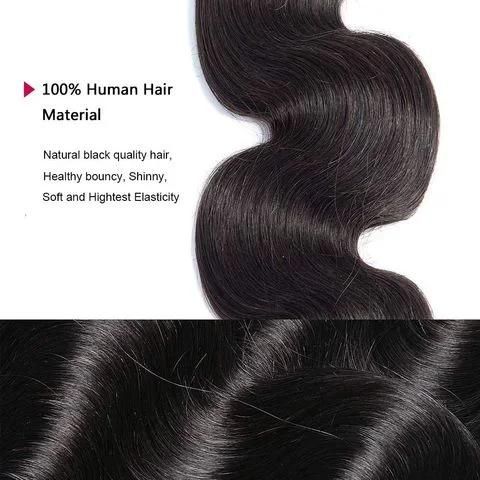 Free Sample Human Hair Bundles Unprocessed Brazilian Hair Weave Bundles Wavy Human Hair Extension for Braid