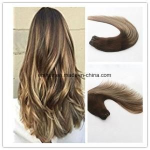 Wholesale Balayage Color #3#24#3 Fashion Style Hot Selling Hair Weaving Hair Weft Remy Straight Hair Extension