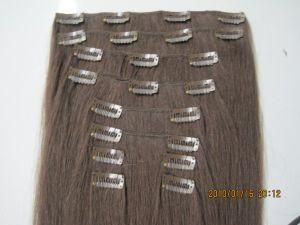 Human Hair Clips in Hair Weft, Hair Extension