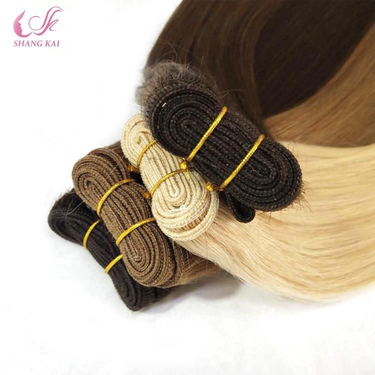 China Human Hair Raw Indian Hair Honey Blonde Pre Bonded Keratin Flat Tip Virgin Hair Bundles