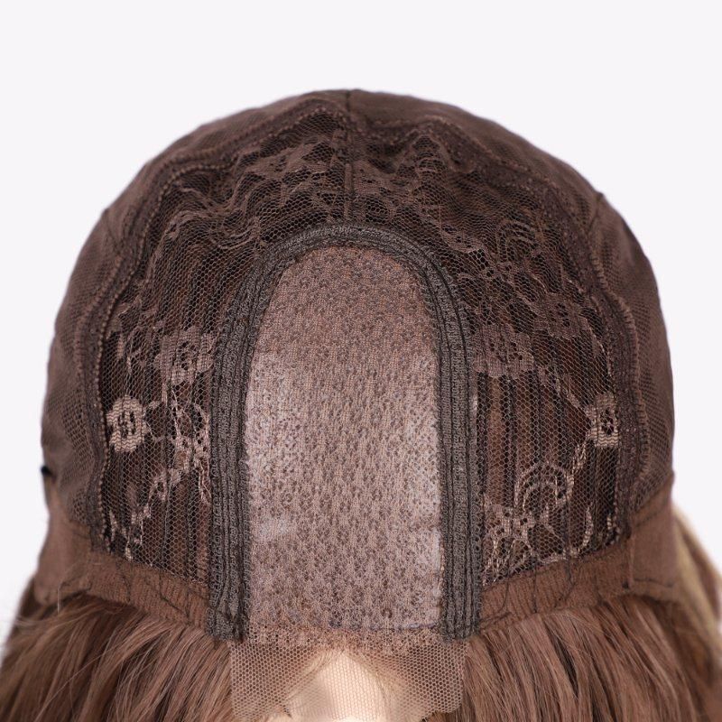 Wholesale Cheap Body Wave Ombre Brown Wigs Lace Wigs Synthetic Hair Wigs for Black Women