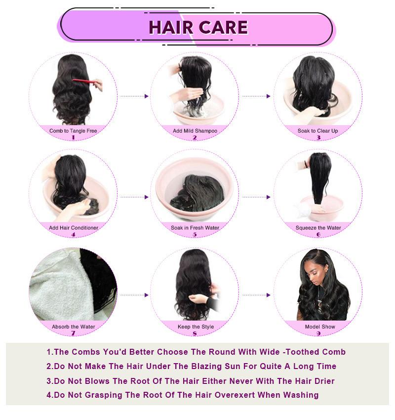 Brazilian Human Hair 4*4 Swiss Lace Closure Hair Bundles, Deep Wave Hair Extension, Double Drawn or Weft Human Hair 3 Bundles with a Closure