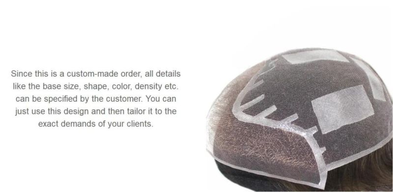 Hand Crafted Luxury Men′s Toupee
