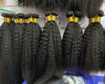 Kinky Straight Hair Extensions Mink Indian Virgin Hair Bundles