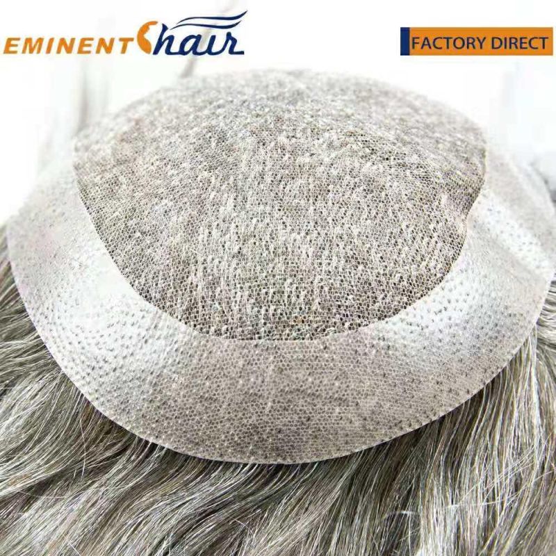 Human Hair Men′s Toupee Lace Hair Piece