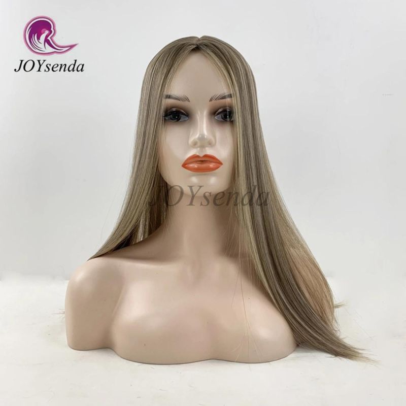 Blonde Color with Highlight 100% Virgin Jewish Wigs / Sheitel Wigs / Kosher Wigs Manufacturer in China